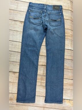 Mens Ariat M7 Slim Fit Straight Leg Wessley Denim Blue Jeans Size 31x36